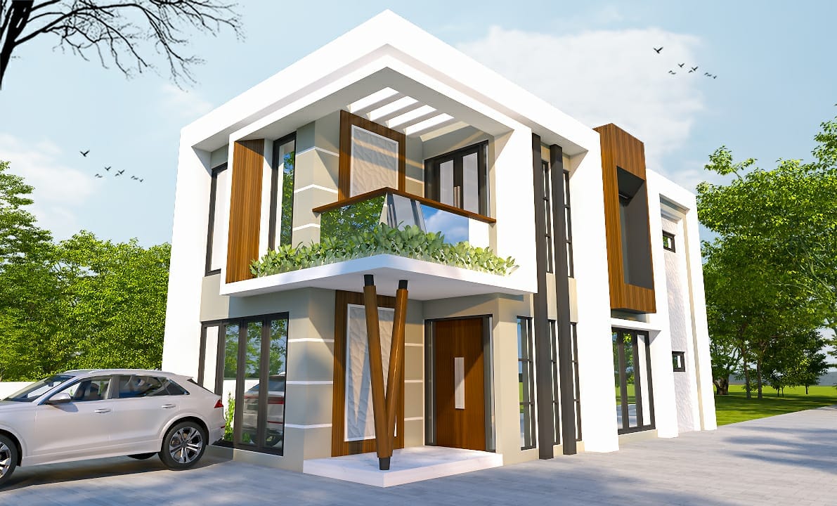 Rumah Modern Tropis - Duren Tiga